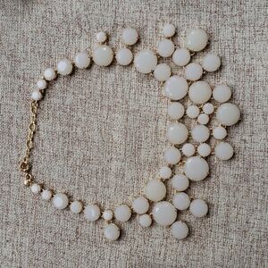 J.Crew Cream Cluster Cascading Necklace